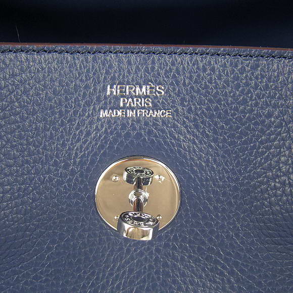 High Quality Replica Hermes Lindy 26CM Shoulder Bag Dark Blue